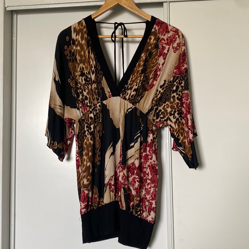 Deep v blouse